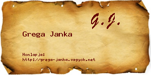 Grega Janka névjegykártya
